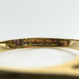 Vintage 9ct Gold 0.81ct Ruby & Diamond Cluster Cocktail Ring 375 Size K