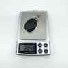 Large Chunky Vintage Double Sided Fob Black Onyx & White Mother of Pearl Pendant