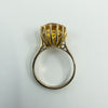 Vintage 9ct Gold 4.40ct Citrine Solitaire Cocktail Ring 375 Size K - L Birm 1992