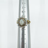 Vintage 9ct Gold Opal & Diamond Cluster Ring Size