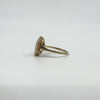 Vintage 9ct Gold Small Left Facing Carved Cameo Ring 375 Size P 