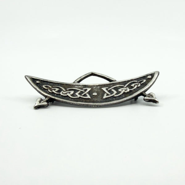 Large Vintage Sterling Silver Celtic Brooch 925 by Hamish Dawson Bowman