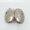 Large Sterling Silver Vintage Oval Foliage Engraved Photo Locket 925 Birm 1996 