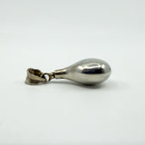 Vintage Sterling Silver Tear Drop Perfume / Poison Bottle Pendant 925
