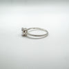 1ct CZ Solitaire Engagement Ring Sterling Silver Size M