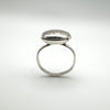 Vintage Sterling Silver Oval Engraved Secret Locket Ring 925 Size N