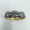 Vintage 18ct Gold & Platinum 0.40ct Diamond Trilogy Engagement Ring Size P