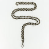 Chunky Vintage Sterling Silver 31.5” Rolo Links Chain / Necklace 925