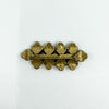 Antique Silver Gilt Bohemian Rose Cut Garnet Bar Brooch