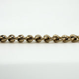 Vintage 9ct Rose Gold Roller Ball Faceted 7.5” Bracelet 375