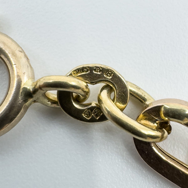 Vintage 9ct Rose Gold Mariner Link 32.5" Chain / Necklace 375 (1976) 21g