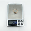 New Cognac Diamond Boat Ring Rose Gold Vermeil overlay in Sterling Silver