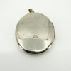 Vintage Sterling Silver Oval Floral Engraved Locket 925 (Birm 1975)