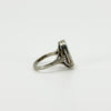 Vintage Sterling Silver Engraved Secret Locket Ring 925 Size P