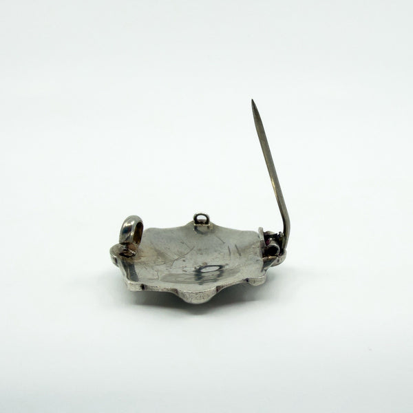 Antique Victorian Aesthetic Sterling Silver Brooch / Pendant 925