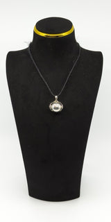 Vintage Sterling Silver Chunky Orb Photo Locket 925 