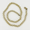 Sterling Silver Cream Freshwater Pearl 17.5" Necklace 925