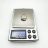Unusual Diamond & Blue Stone Trilogy Ring in Sterling Silver 925 Size L - M