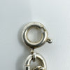 Vintage Sterling Silver Oval Links Chain Charm 7.5” Bracelet 925