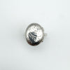 Vintage Sterling Silver Oval Engraved Secret Locket Ring 925 Size N
