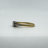 Vintage 18ct Gold & Platinum 0.40ct Diamond Trilogy Engagement Ring Size P