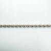 17.5” Beaded Ball Chain / Necklace in Sterling Silver 925 10g
