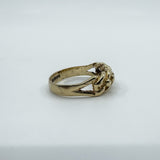 Vintage 9ct Gold Single Row Keeper Ring 375 Size L (London 1979)