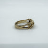 Vintage 9ct Gold Single Row Keeper Ring 375 Size L (London 1979)