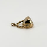 Vintage 9ct Rose Gold Double 3 Sided Spinning Engraved Fob 375 (Birm 1995)