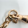 Vintage 9ct Rose Gold 15.8” Belcher / Rolo Chain Necklace 2x Dog Clips 375 10.5g
