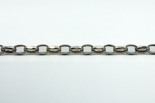 Vintage Sterling Silver 30.5” Belcher Links Chain / Necklace 925