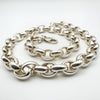 Chunky 18” Belcher Chain / Necklace in Sterling Silver 925 Heavy 97g