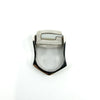 Chunky Sterling Silver Reversible Black Onyx & MOP Guess Ring Size L - M 925