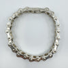 Unusual Sterling Silver Chunky Biker Chain Links 9.3" Bracelet 925 Heavy 71g