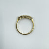 Vintage 18ct Gold Diamond 5x Stone Engagement Ring 750 Size K