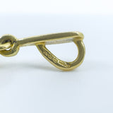 Vintage 18ct Gold Blue Enamel & Diamond Pendant