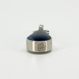 Chunky Vintage Double Sided Blue Agate & MOP Pendant 925 by David Scott Walker