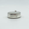 Large Chunky Vintage Double Sided Fob Black Onyx & White Mother of Pearl Pendant