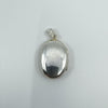 Vintage Sterling Silver Chunky Oval Floral Engraved Photo Locket 925