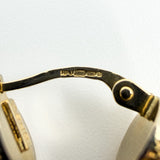 Vintage Chunky Twisted 9ct Gold Mesh Hoop Earrings 375