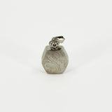 Chunky Sterling Silver Vintage Engraved Perfume / Poison Bottle Pendant 925