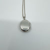 Vintage Sterling Silver Oval Engraved Photo Locket & 16” Box Chain Necklace 925