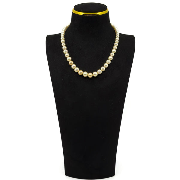 Vintage 9ct White Gold Graduated Cultured Pearl 16” Necklace 375 by CIRO