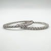 CZ Full Hoop Earrings Sterling Silver 925