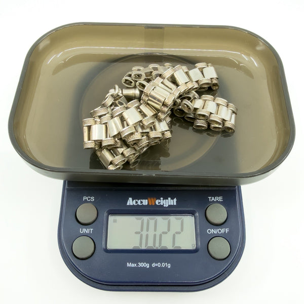 Antique Victorian Sterling Silver Reversible 18.5" Book Chain 925