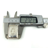 Chunky Vintage Sterling Silver Engraved Initail O Secret Locket Photo Book 925