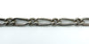 Chunky Vintage Sterling Silver 18” Figaro Chain 925 (Sheffield 1996)