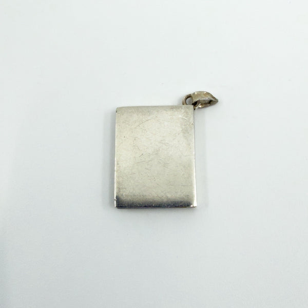 Vintage Sterling Silver Engraved Secret Locket Photo Book 925