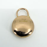 Antique 9ct Rose Gold Padlock Pendant / Charm 375 (Chester 1909)