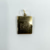 Vintage 9ct Gold Travel Passport Pendant  / Charm 375 Articulated